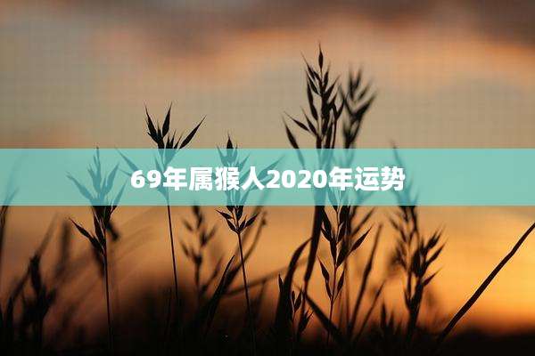 69年属猴人2020年运势