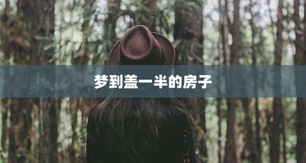梦到盖一半的房子