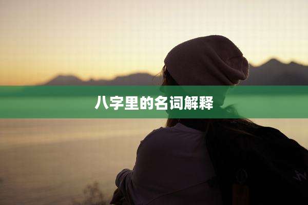 八字里的名词解释