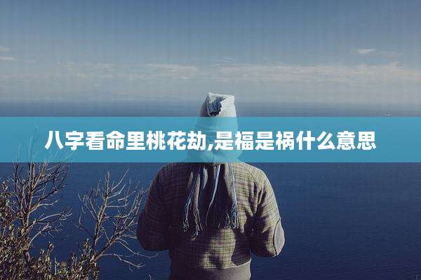 八字看命里桃花劫,是福是祸什么意思