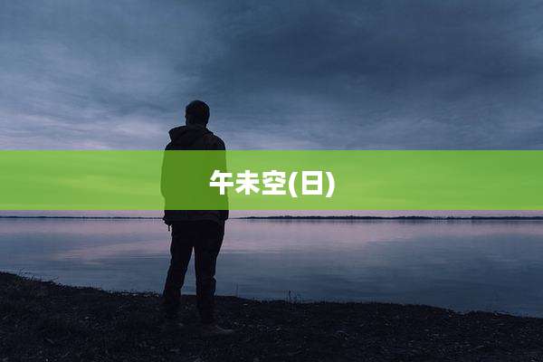 午未空(日)