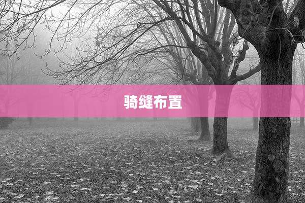 骑缝布置