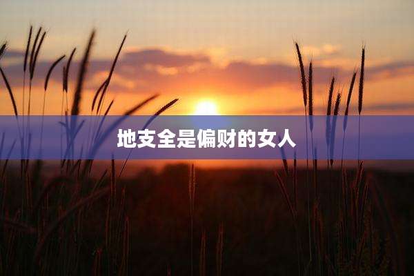 地支全是偏财的女人