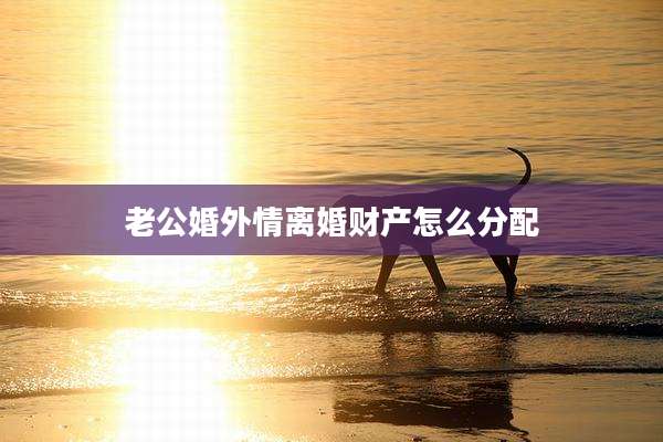 老公婚外情离婚财产怎么分配