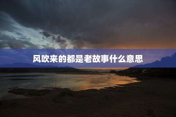 风吹来的都是老故事什么意思