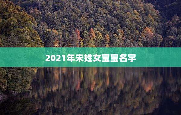 2021年宋姓女宝宝名字