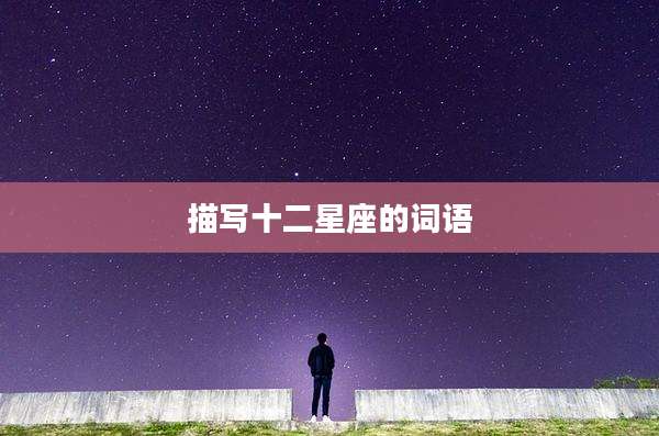 描写十二星座的词语