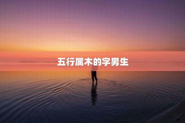 五行属木的字男生