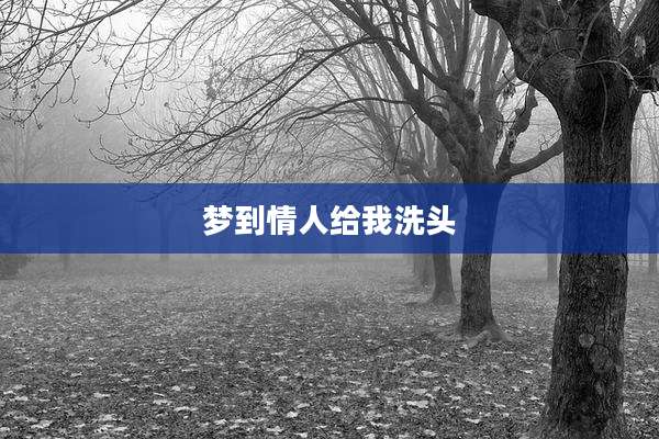 梦到情人给我洗头