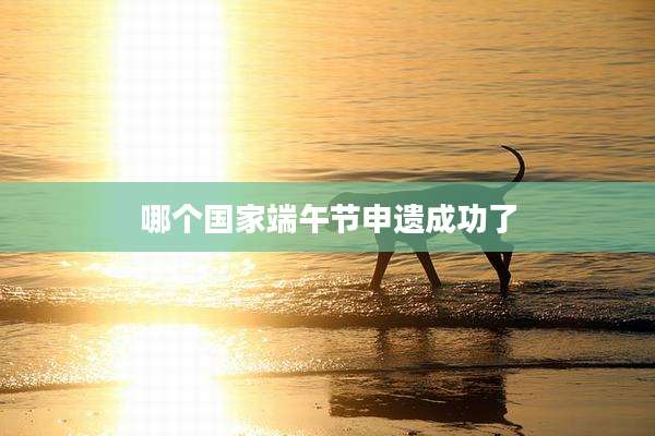 哪个国家端午节申遗成功了