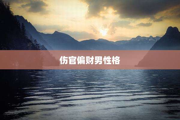 伤官偏财男性格