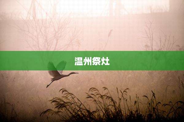 温州祭灶