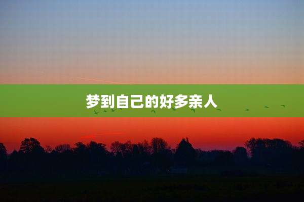 梦到自己的好多亲人