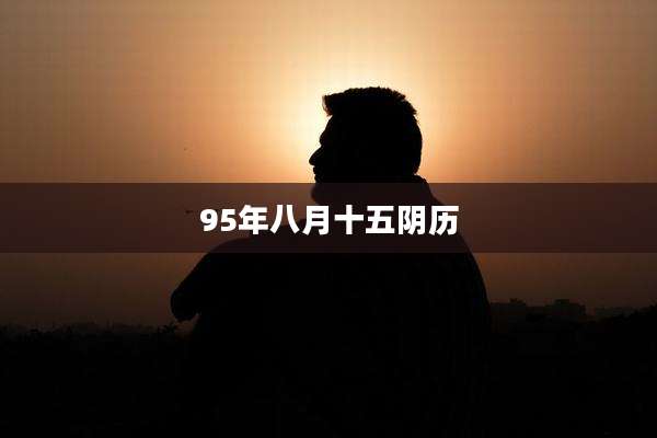 95年八月十五阴历