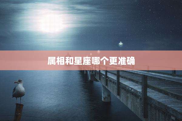 属相和星座哪个更准确