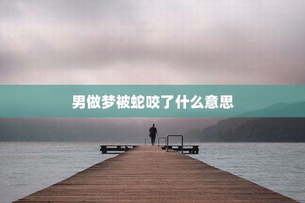 男做梦被蛇咬了什么意思