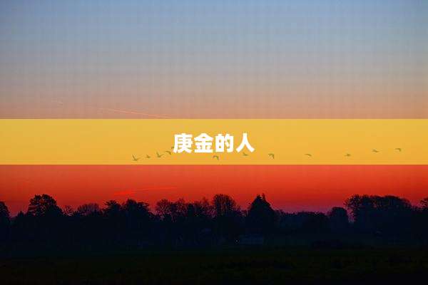 庚金的人