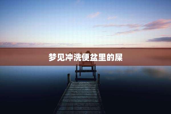 梦见冲洗便盆里的屎