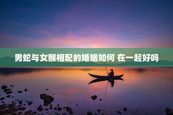 男蛇与女猴相配的婚姻如何 在一起好吗