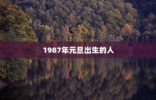 1987年元旦出生的人