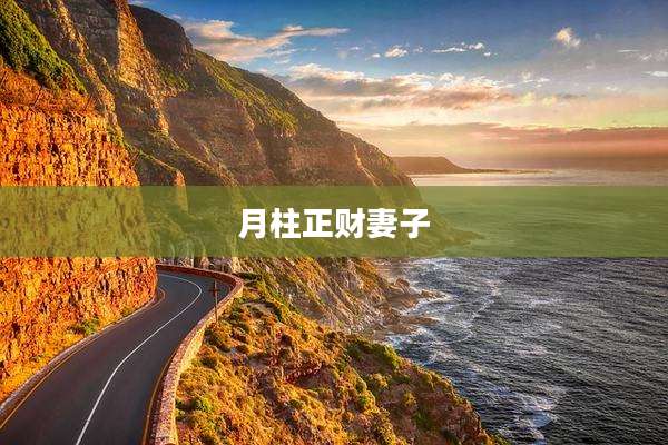 月柱正财妻子