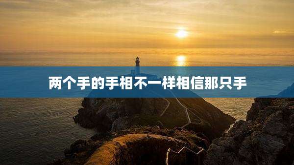 两个手的手相不一样相信那只手