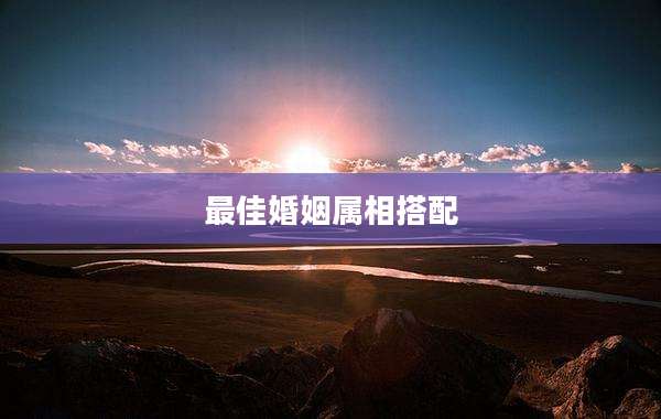 最佳婚姻属相搭配