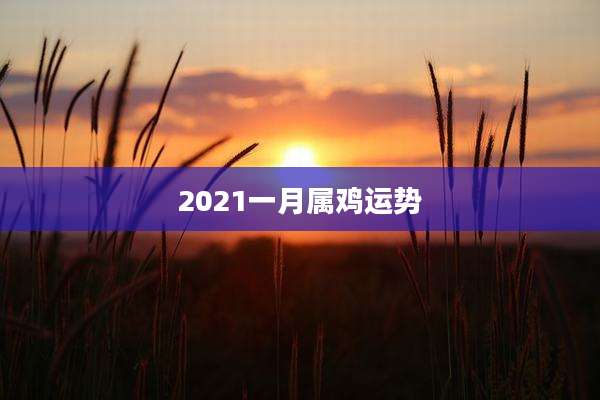 2021一月属鸡运势