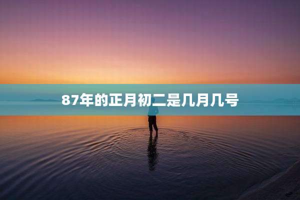 87年的正月初二是几月几号