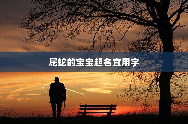 属蛇的宝宝起名宜用字