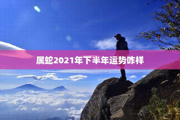 属蛇2021年下半年运势咋样