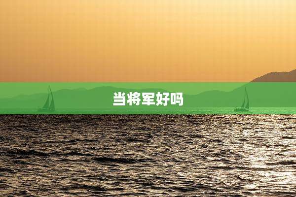 当将军好吗