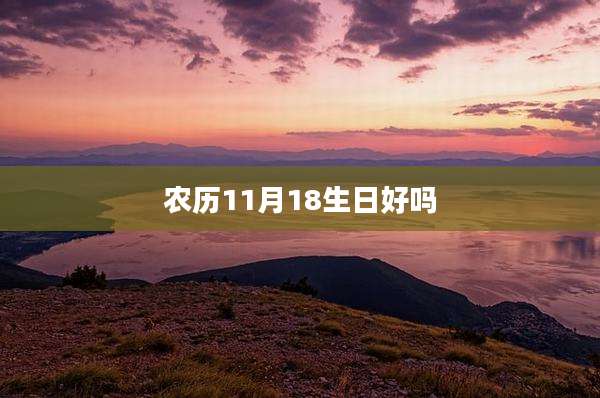 农历11月18生日好吗