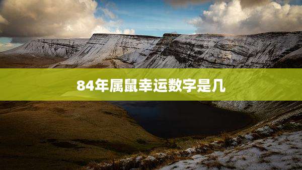 84年属鼠幸运数字是几