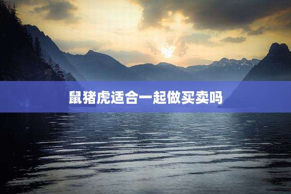 鼠猪虎适合一起做买卖吗
