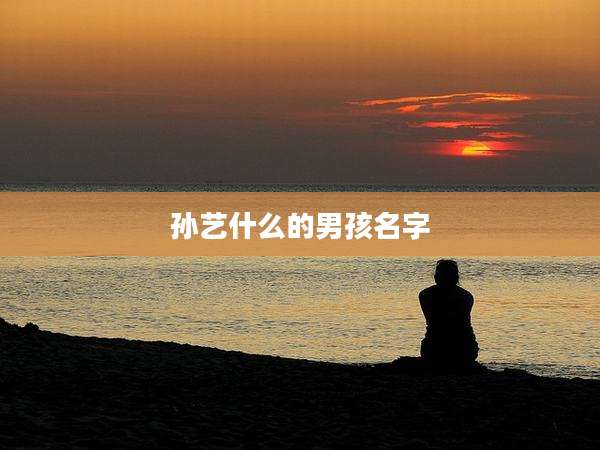 孙艺什么的男孩名字