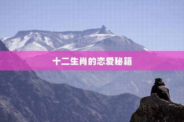 十二生肖的恋爱秘籍