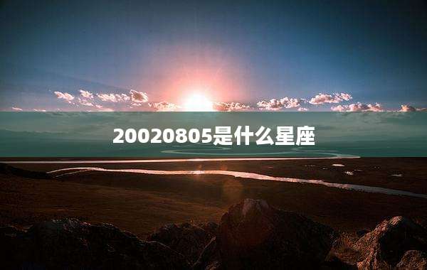 20020805是什么星座
