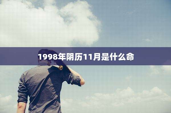 1998年阴历11月是什么命