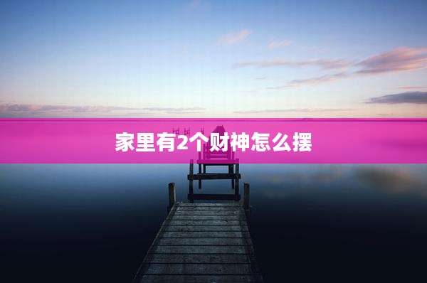 家里有2个财神怎么摆