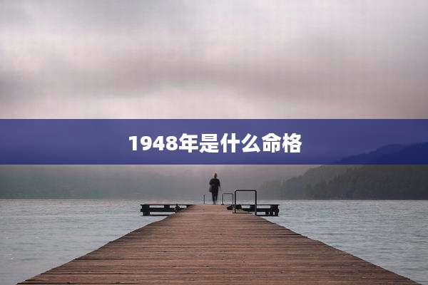 1948年是什么命格