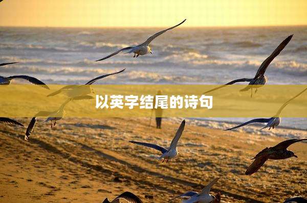 以英字结尾的诗句