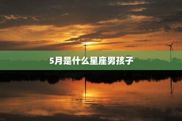 5月是什么星座男孩子