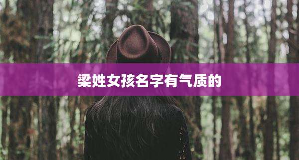 梁姓女孩名字有气质的