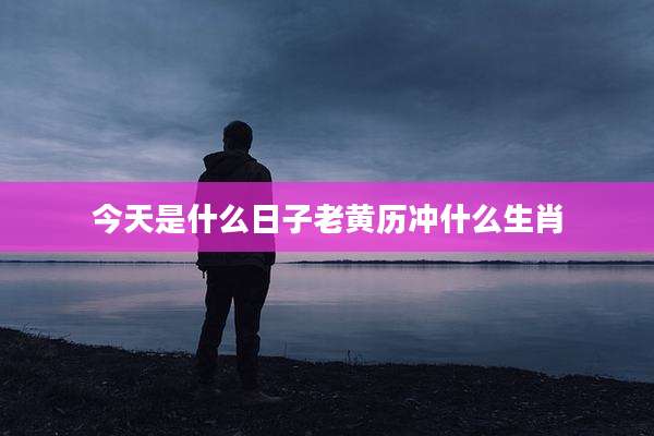 今天是什么日子老黄历冲什么生肖