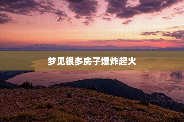 梦见很多房子爆炸起火