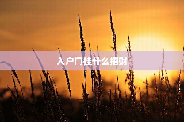 入户门挂什么招财
