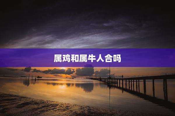 属鸡和属牛人合吗
