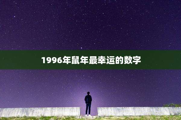 1996年鼠年最幸运的数字