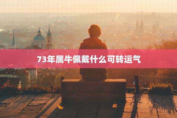 73年属牛佩戴什么可转运气